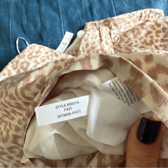 NWT J. Crew One shoulder ruffle dress animal print Size 2 - Picture 13 of 14